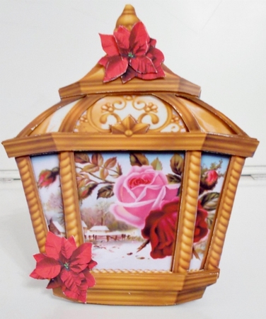 Lantern Card - Roses by Pam Stubley