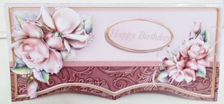 Cream Roses DL Card Mini Kit by Pam Stubley