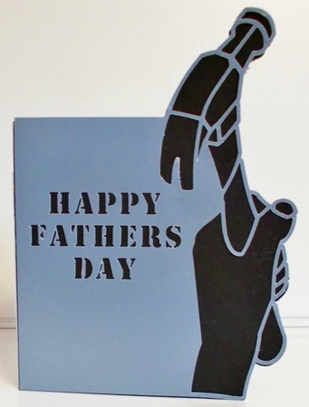 FATHERS DAY OVER THE TOP CARD by Pam Stubley