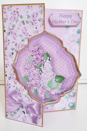 Lilac Blossom - Offset Front Card Mini Kit by Pam Stubley