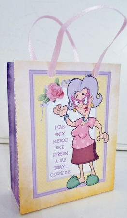 Vera chooses herself Mini Gift Bag by Pam Stubley