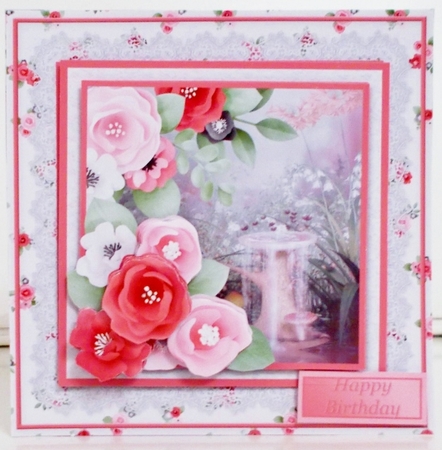 Woodland Birdbath - Layered Card Mini Kit by Pam Stubley