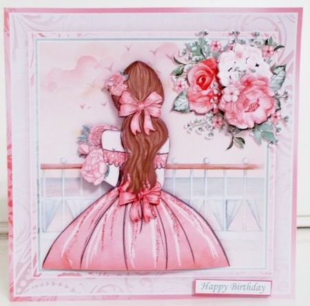 ROSE GIRL 7.5 Decoupage & Insert Mini Kit by Pam Stubley
