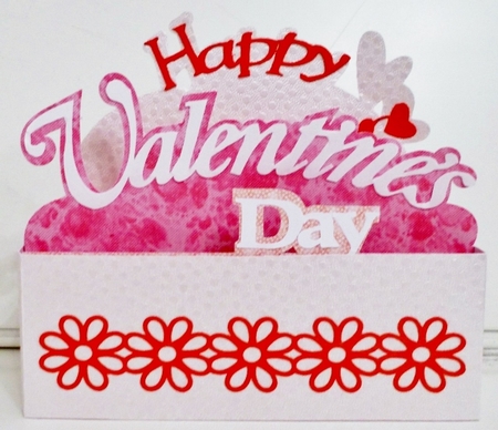 3D Happy Valentines Day Box Card by Pam Stubley