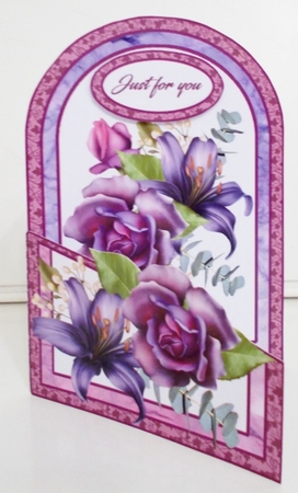 Purple lily cutaway  by Pam Stubley