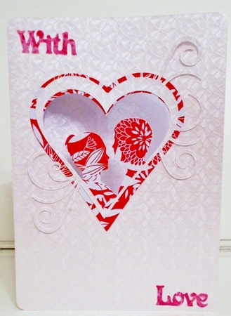 Couple in Heart Card by Pam Stubley