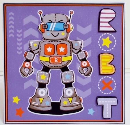 Cute Robot Topper by Pam Stubley