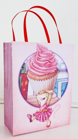 Mrs Cup Cake Mouse (Pink) Mini Gift Bag by Pam Stubley