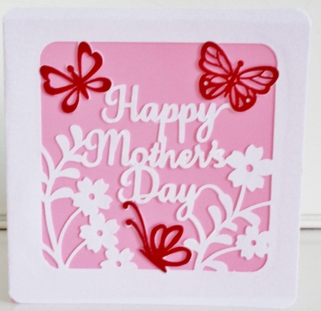 Butterflies Mothers Day Card by Pam Stubley