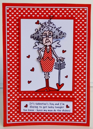 Funny Stella Valentine - Hoping To Get Lucky Tonight  by Pam Stubley