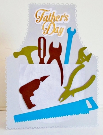 Fathers Day Tool Apron Card, All formats by Pam Stubley