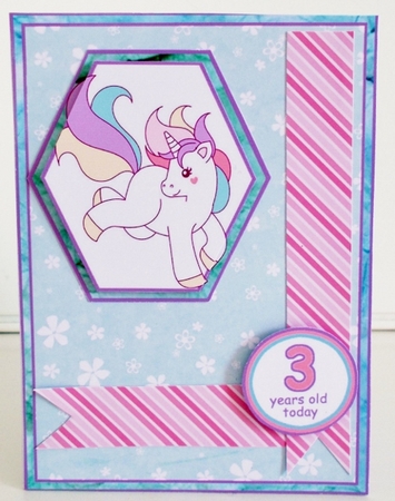 Hex Unicorns pop-out by Pam Stubley