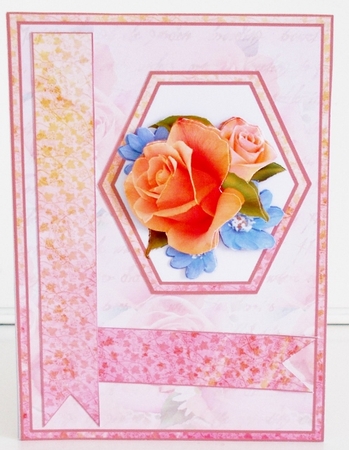 Hex Peach pop-out by Pam Stubley