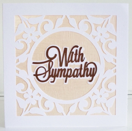 With Sympathy Floral Card by Pam Stubley