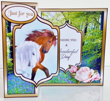 FB Horses & bluebells by Pam Stubley