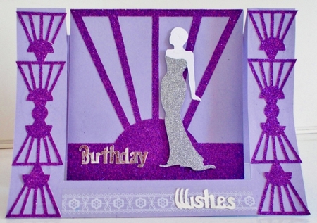 Art Deco Step Card by Pam Stubley