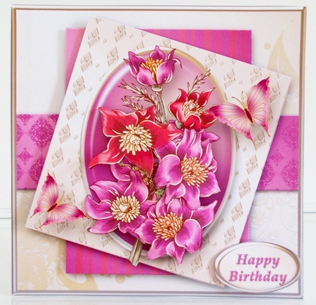 Exotic Flowers - Layered Card Mini Kit by Pam Stubley