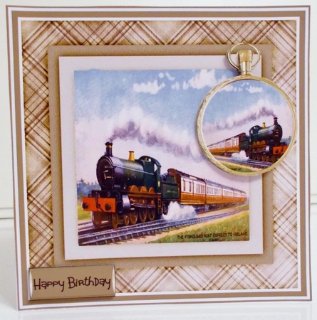 Vintage steam train by Pam Stubley