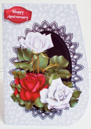 War of the Roses Shaped Card Kit by Pam Stubley