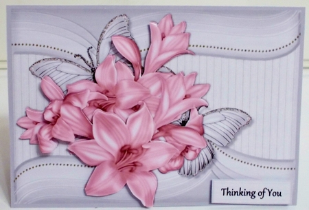 Lovely Lilies In Light  Pink  Mini Kit  by Pam Stubley
