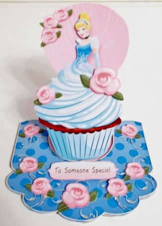 Princess Cupcake Easel Card Kit-1 by Pam Stubley