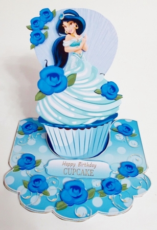 Princess Cupcake Easel Card Kit-3 by Pam Stubley