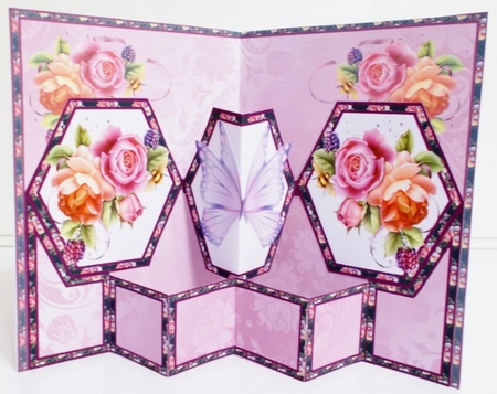 Hex English Roses by Pam Stubley