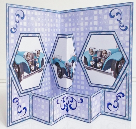 Hex Blue vintage car by Pam Stubley