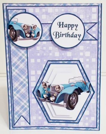 Hex Blue vintage car by Pam Stubley