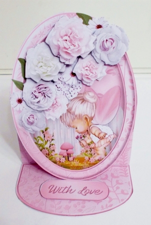 Fairy Garden - Oval Easel Card Mini Kit by Pam Stubley