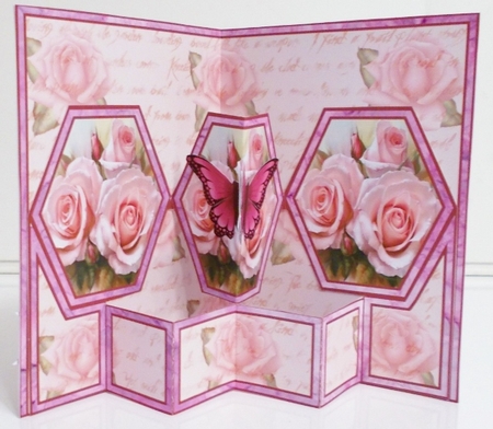 Hex Pink vintage roses by Pam Stubley