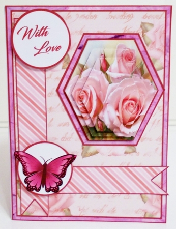 Hex Pink vintage roses by Pam Stubley