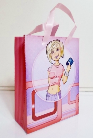 Teen Text Dudess Pink Mini Gift Bag by Pam Stubley