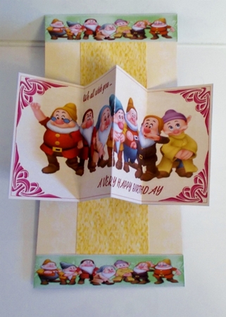 SNOW WHITE TWIST & POP CARD by Pam Stubley