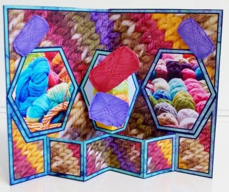 Hexagon pop-out Knitting by Pam Stubley