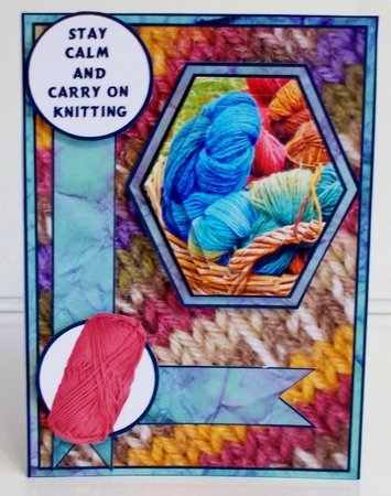 Hexagon pop-out Knitting by Pam Stubley
