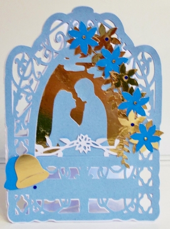 Wedding fancy frame card by Pam Stubley