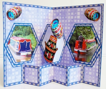 Hexagon Canal Barges by Pam Stubley