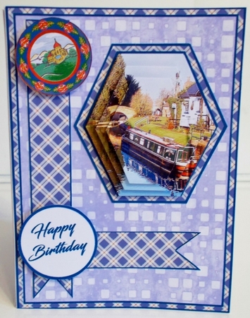 Hexagon Canal Barges by Pam Stubley