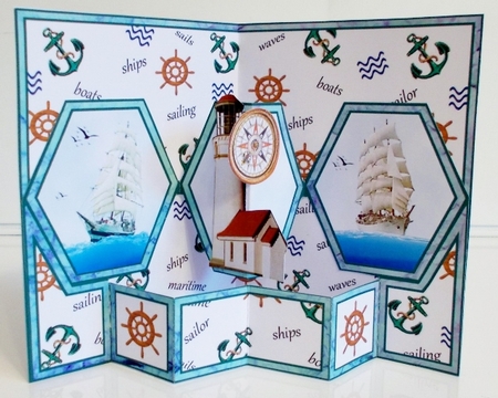 Hexagon All at sea by Pam Stubley
