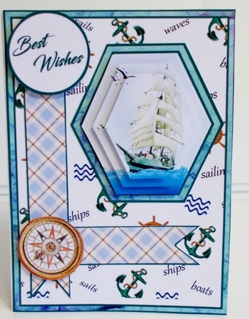 Hexagon All at sea by Pam Stubley