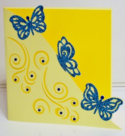 Over The Edge Butterfly Card by Pam Stubley