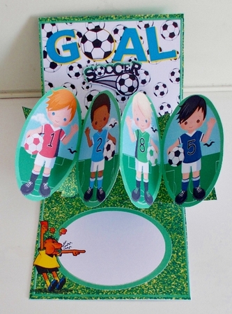 TWIST AND POP CARD KIT - SOCCER PALS by Pam Stubley