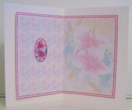 Watercolour Lilies Insert by Pam Stubley