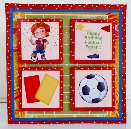 Football Quick Layer Card with Ages 3-12 Mini Kit by Pam Stubley