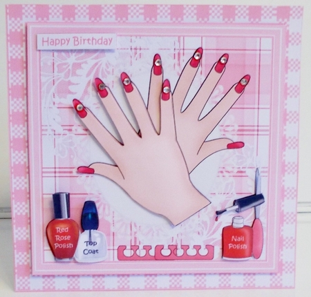 Red Manicured Nails Mini Kit  by Pam Stubley