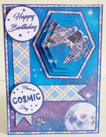 Hexagon pop-out Space by Pam Stubley