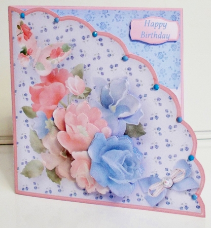 Pastel Posy - Shell Front Card Mini Kit by Pam Stubley