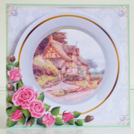 PRETTY PLATE 2 6x6 by Pam Stubley
