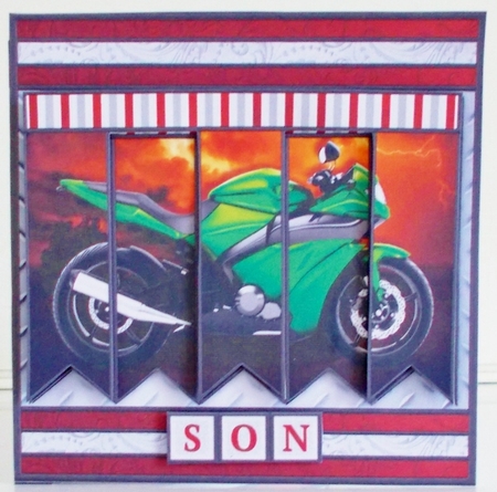 MOTORBIKE Easy Cut Family Word Strips, Alphabet & Age Tiles Word Kit by Pam Stubley